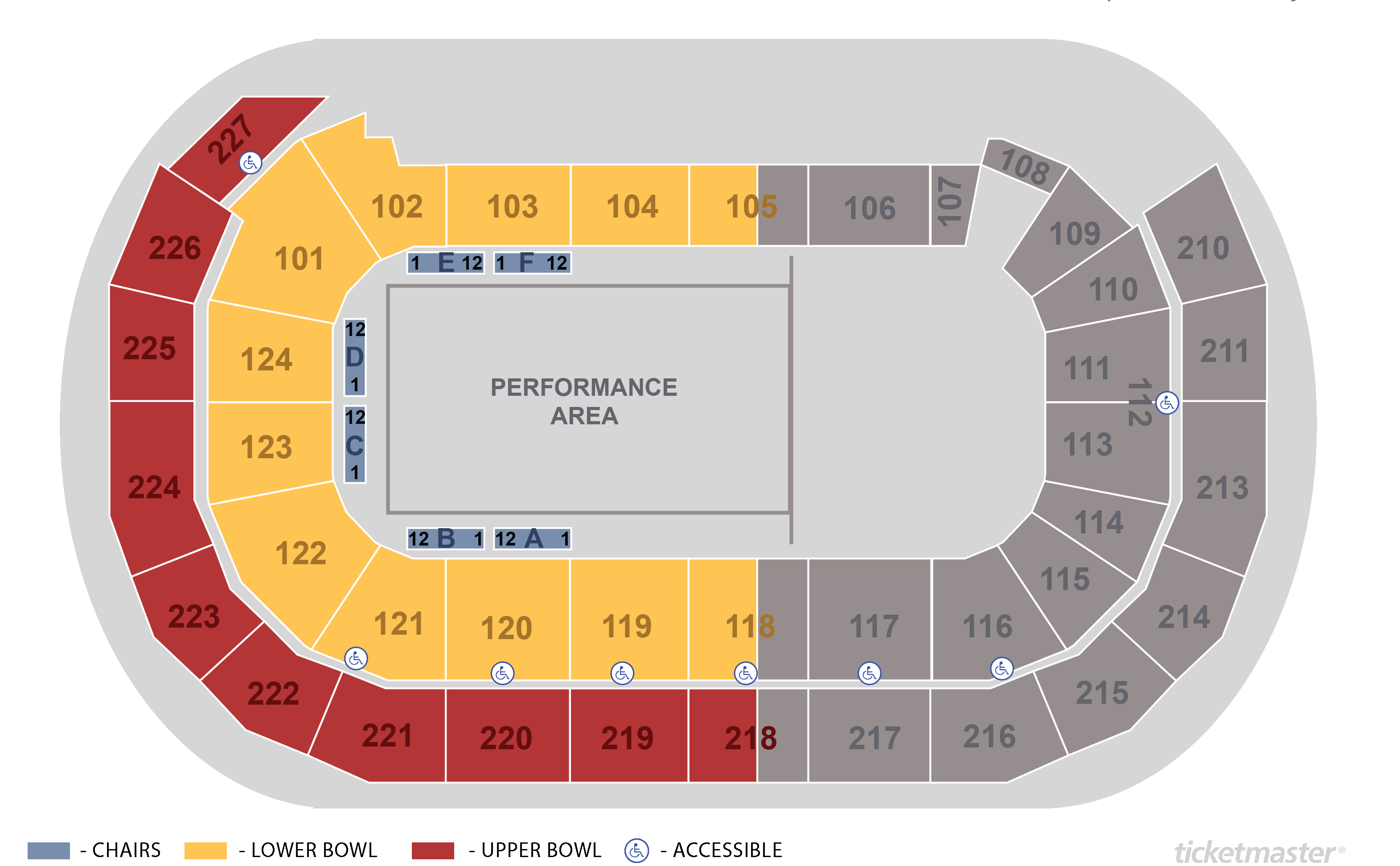 Seating Charts  CURE Insurance Arena