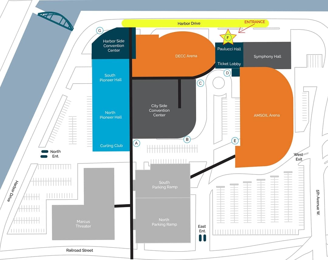 Testingmap Duluth Entertainment Convention Center