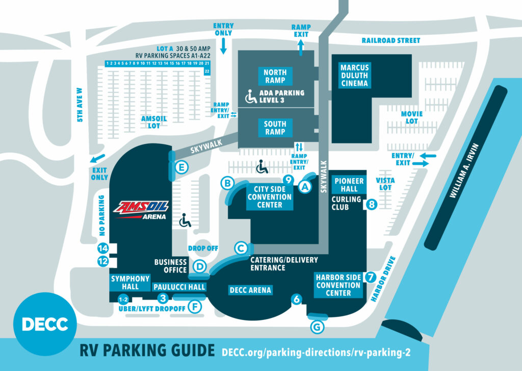 RV Parking Duluth Entertainment Convention Center