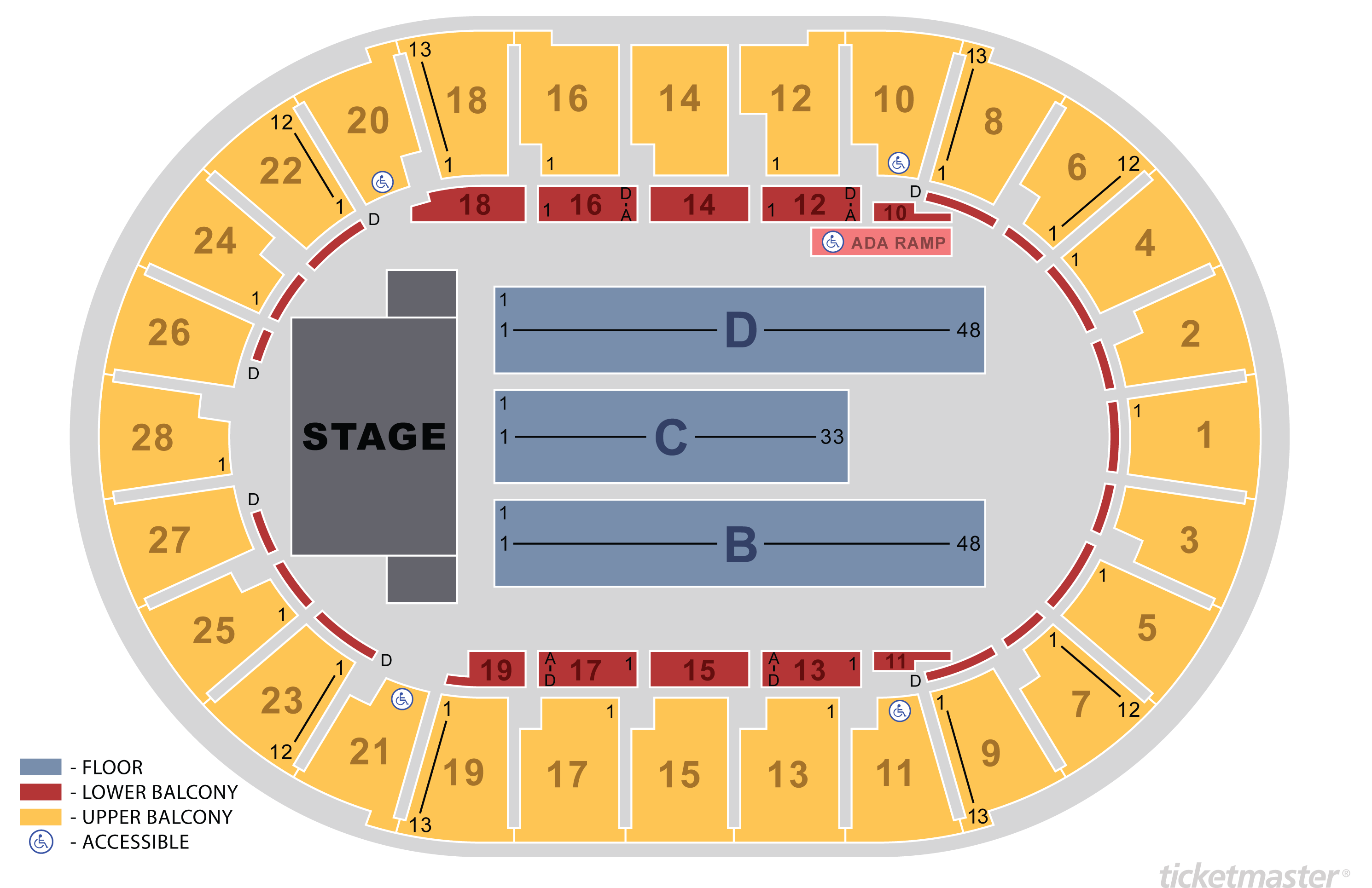 Wisconsin Entertainment And Sports Center Seating Chart Concert